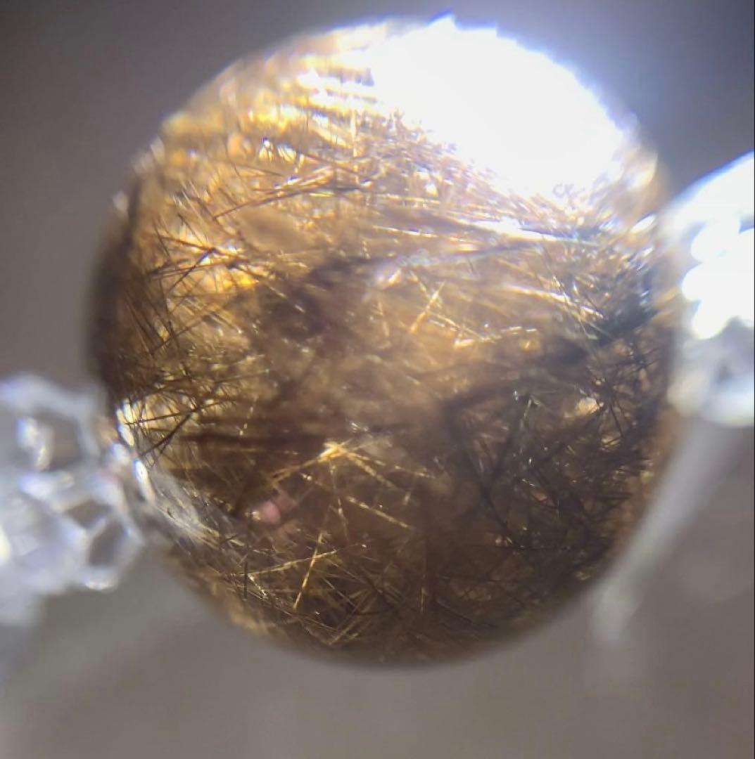 ⭐️極上⭐️スティブナイトインクォーツ　ブレスレット　ブラックプラチナルチルクォーツ