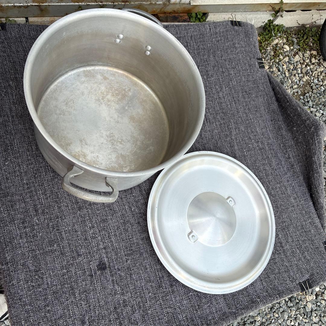 程度良好♪AKAO/アカオアルミDONシリーズ アルミ製寸胴鍋 ３６業務用 送込