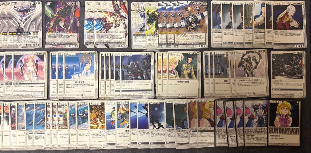 ガンダムウォー 引退品　デッキパーツ・サプライ他
