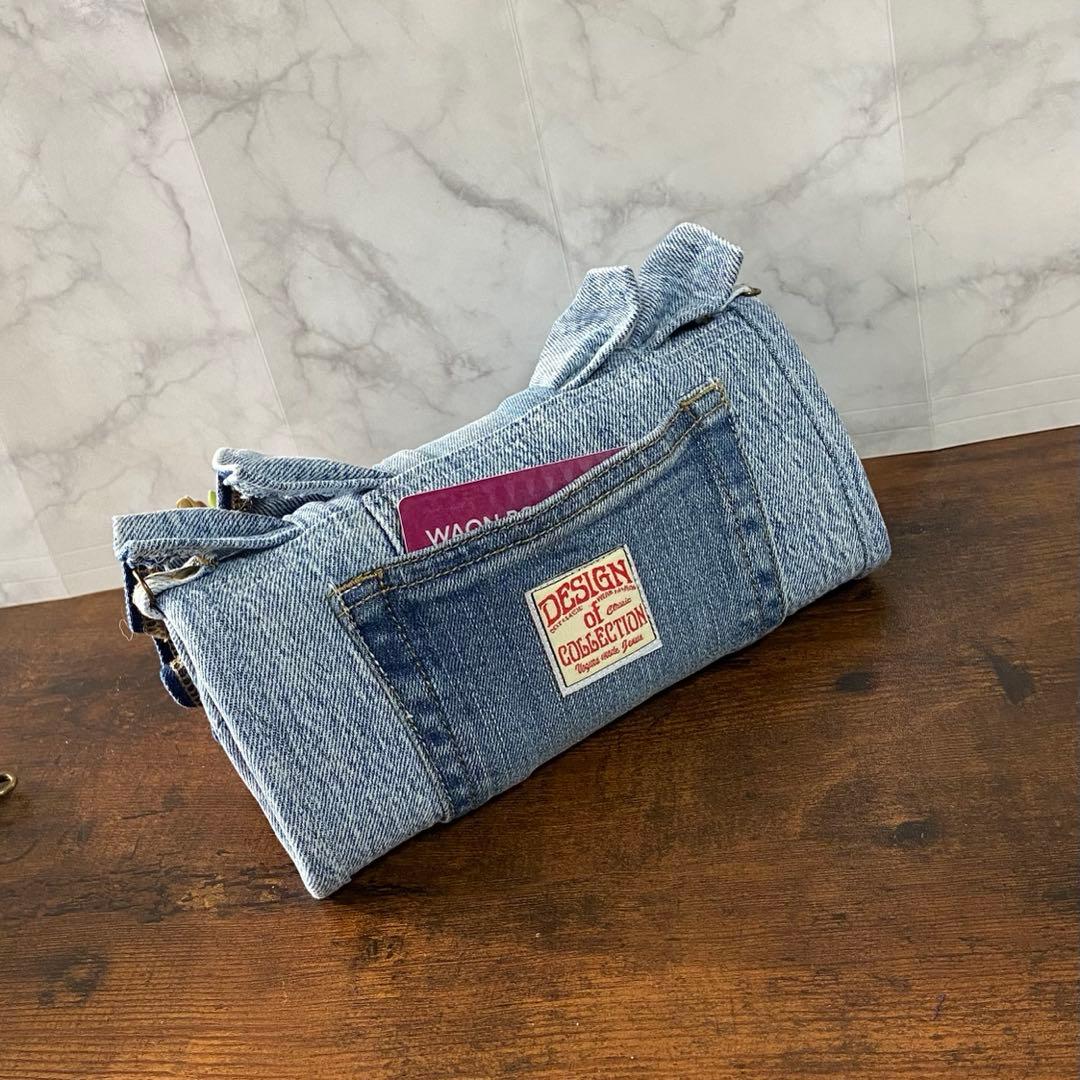 専用※No.59 デニムリメイク【フリル付き 長財布】お財布バッグ ハンドメイド