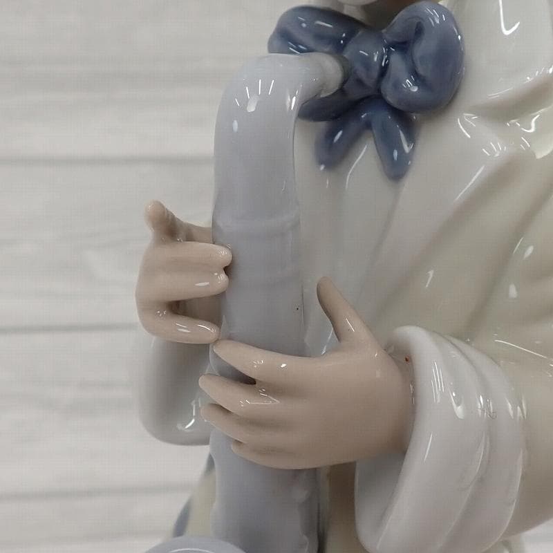 RU-6181リヤドロフィギュリン　ピエロ　2体 サックス　バイオリン音楽隊