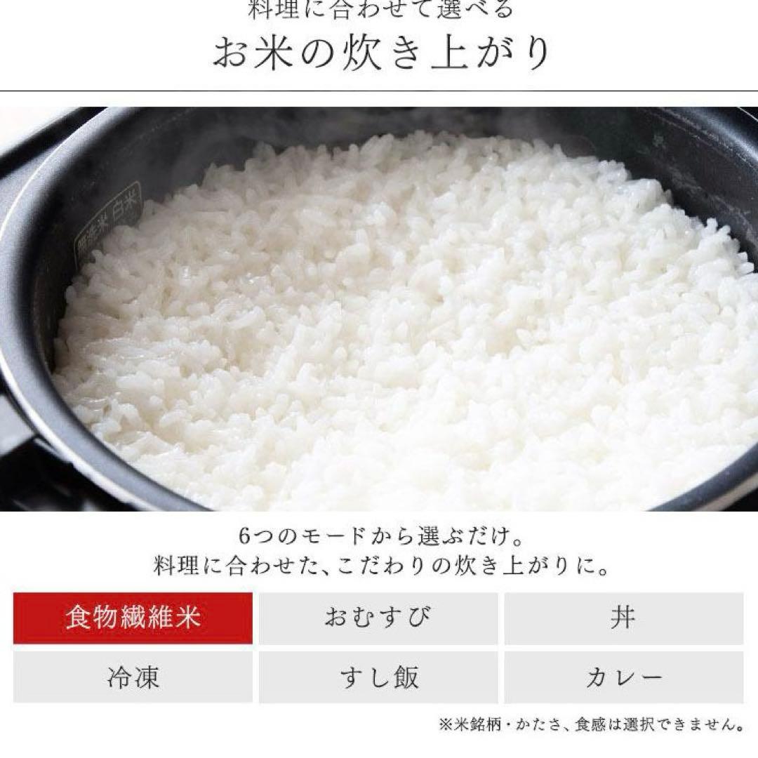 IRIS OHYAMA 炊飯器 10合 銘柄炊き ブラック2023年製