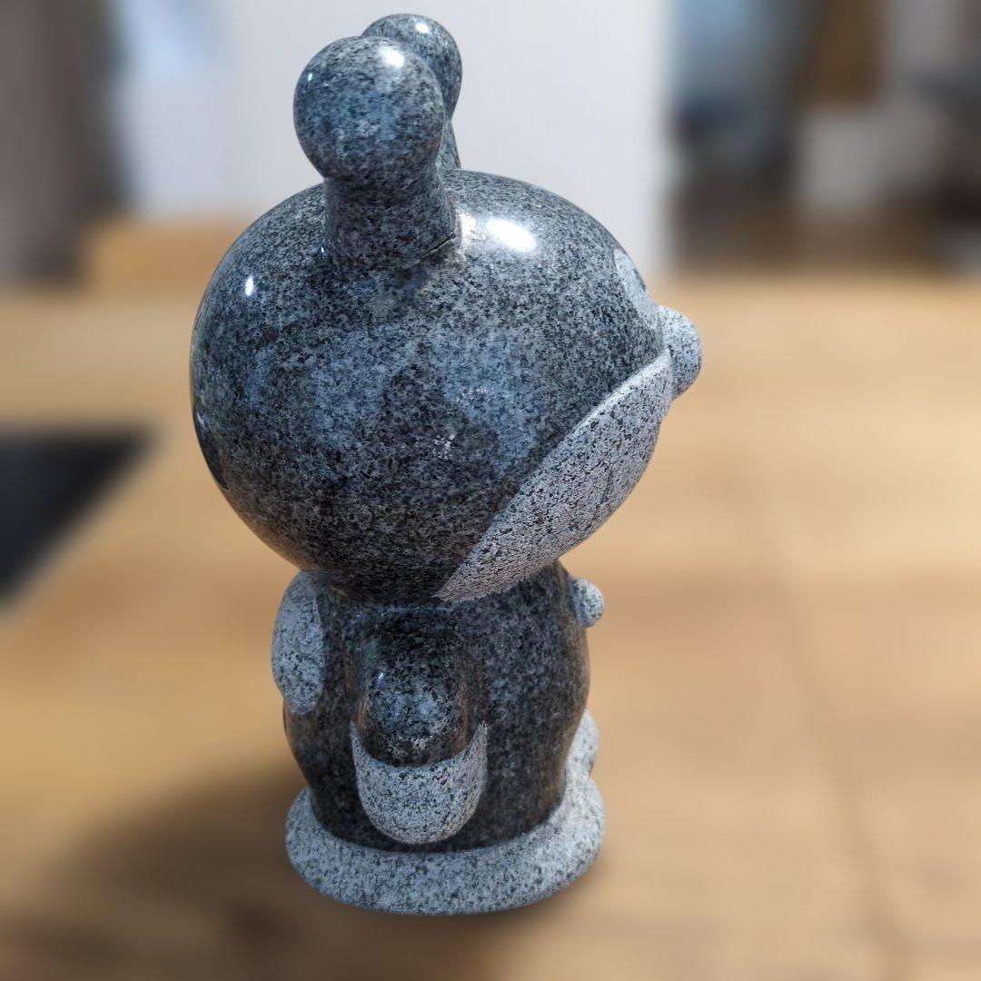 【希少】TAKAO バイキンマン 18㌢　御影石 彫刻 石像