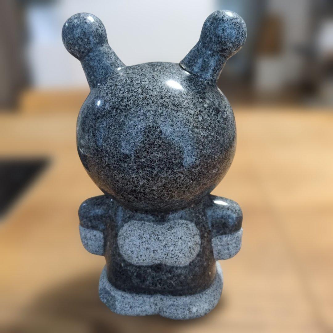 【希少】TAKAO バイキンマン 18㌢　御影石 彫刻 石像