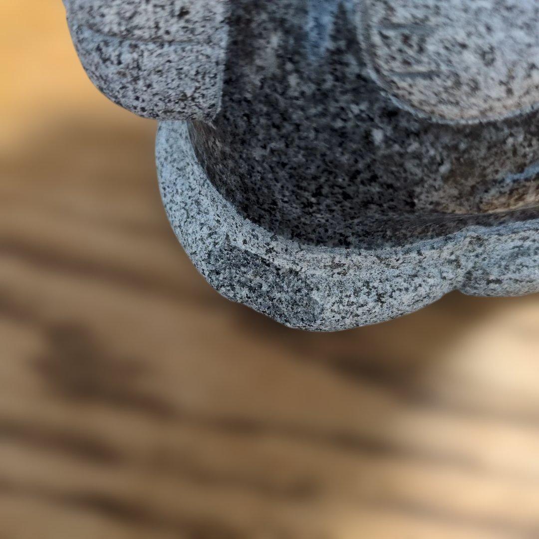 【希少】TAKAO バイキンマン 18㌢　御影石 彫刻 石像