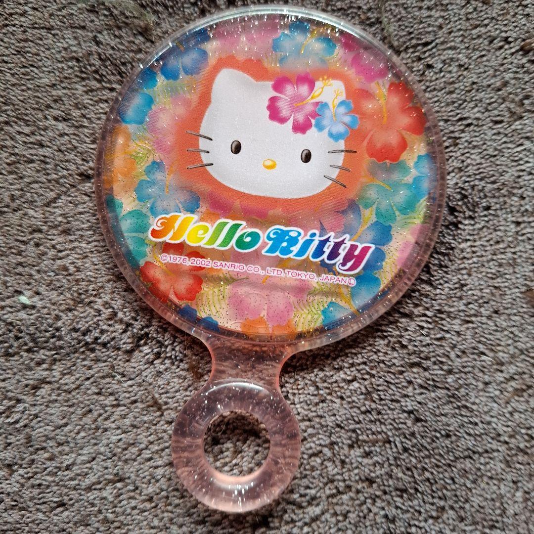 平成レトロHello Kitty ハイビスカスポーチ＆ミラーセット