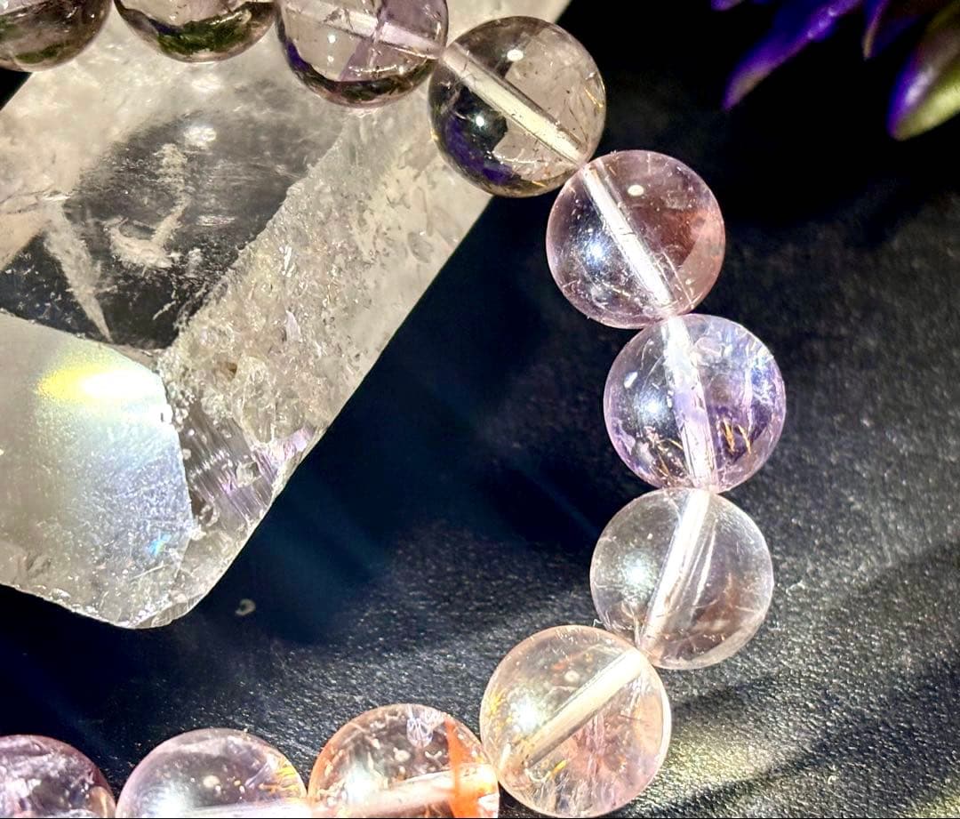 夢幻品質　空前絶後幻の光石　奇跡のギャラクシーエンジェルラダーインアメジスト