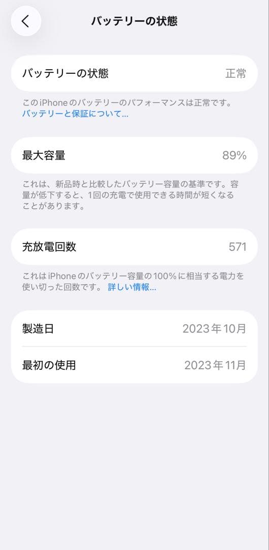 【美品】iPhone 15 Pro 256GB ホワイト