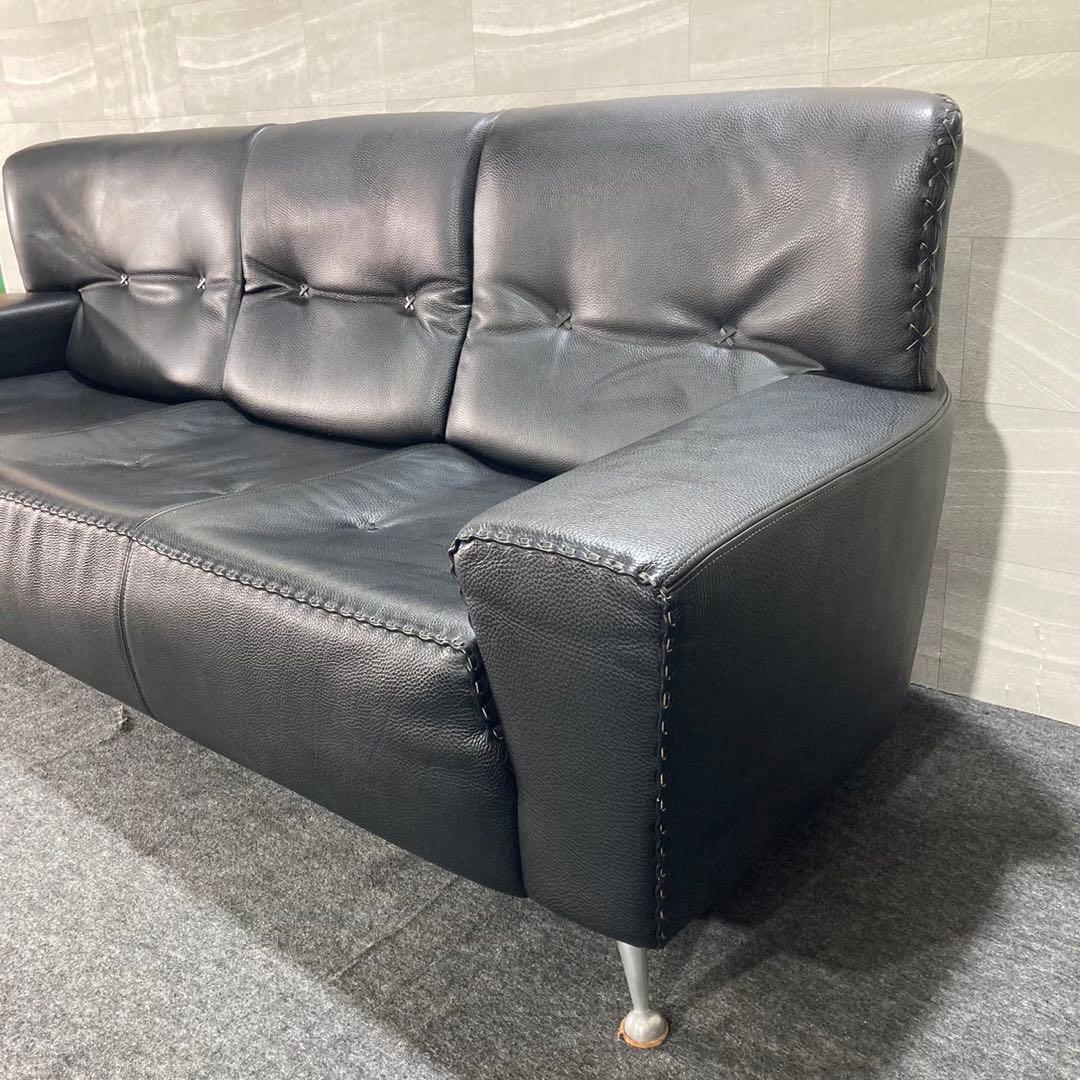 本革ソファ チェア 3人掛け 高級家具 おしゃれ 輸入家具 d3515