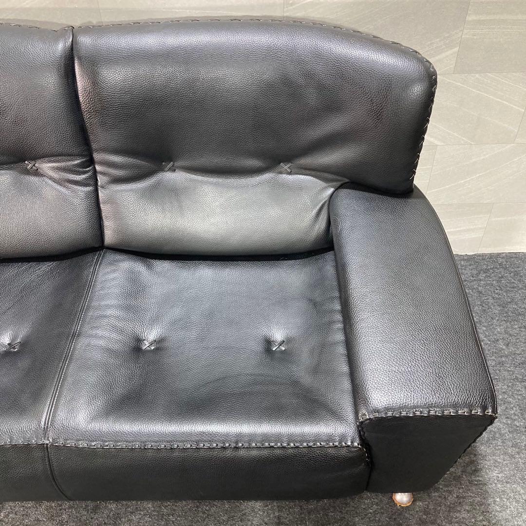 本革ソファ チェア 3人掛け 高級家具 おしゃれ 輸入家具 d3515