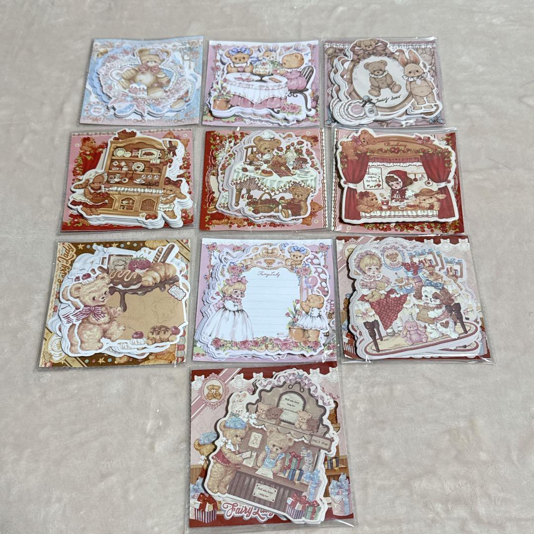 【中古】fairylady・海外作家 ダイカットメモ 67点まとめ売り