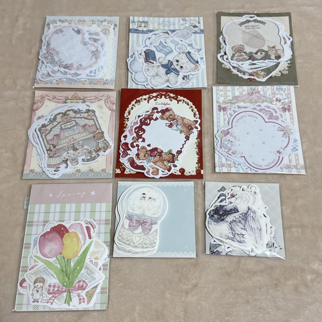 【中古】fairylady・海外作家 ダイカットメモ 67点まとめ売り