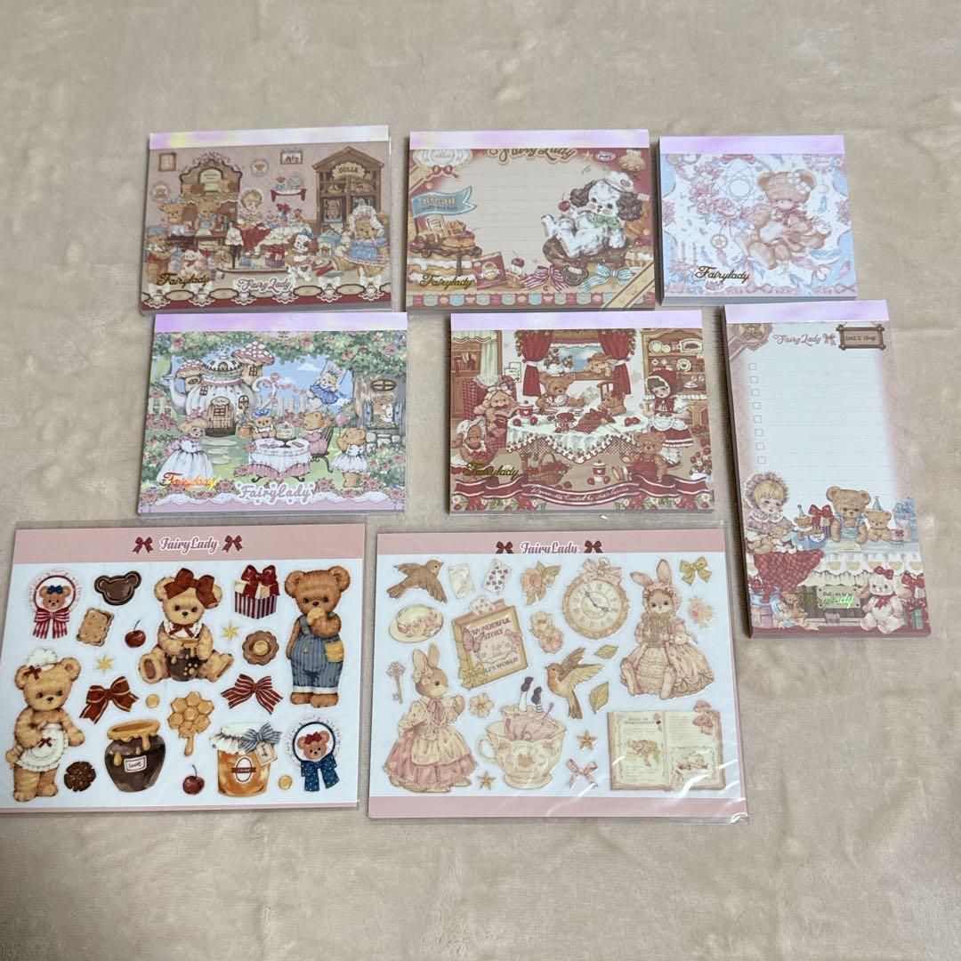 【中古】fairylady・海外作家 ダイカットメモ 67点まとめ売り