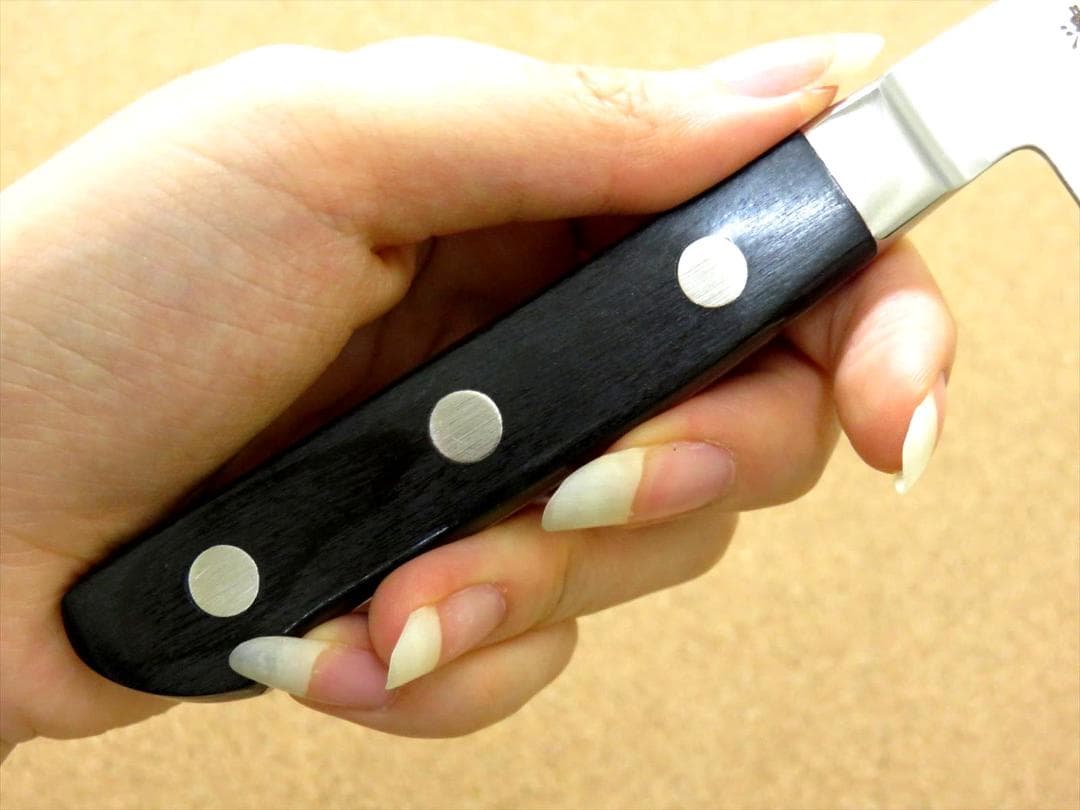 関の刃物 ペティナイフ 135mm 濃州正宗作 ダマスカス69層 果物包丁 両刃