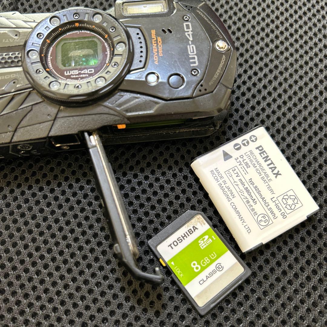 デ*】様 RICOH WG-40 防水デジタルカメラ　動作確認済み
