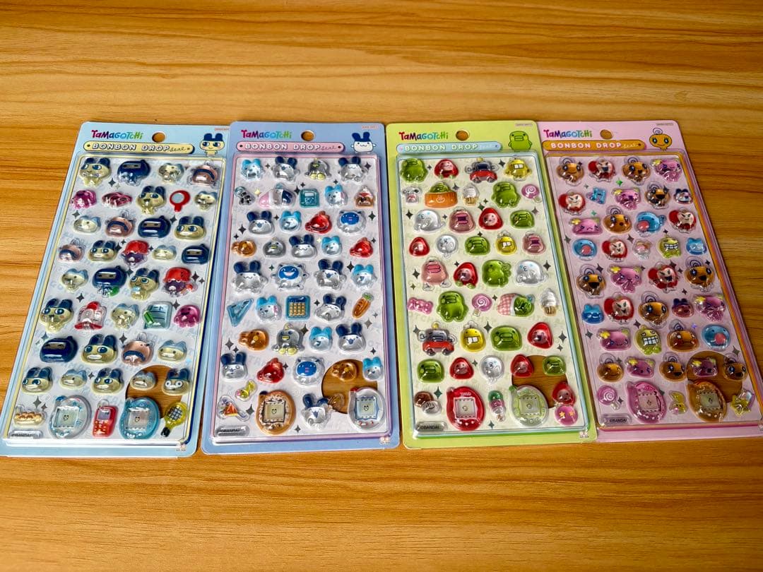 【国内正規品】ボンボンドロップシール　たまごっち全四種+おまけタイルシール付き