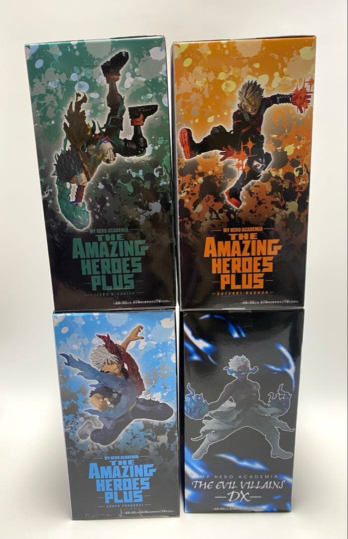 ヒロアカ緑谷爆豪 轟 茶毘フィギュア4体セットAMAZING HEROES DX