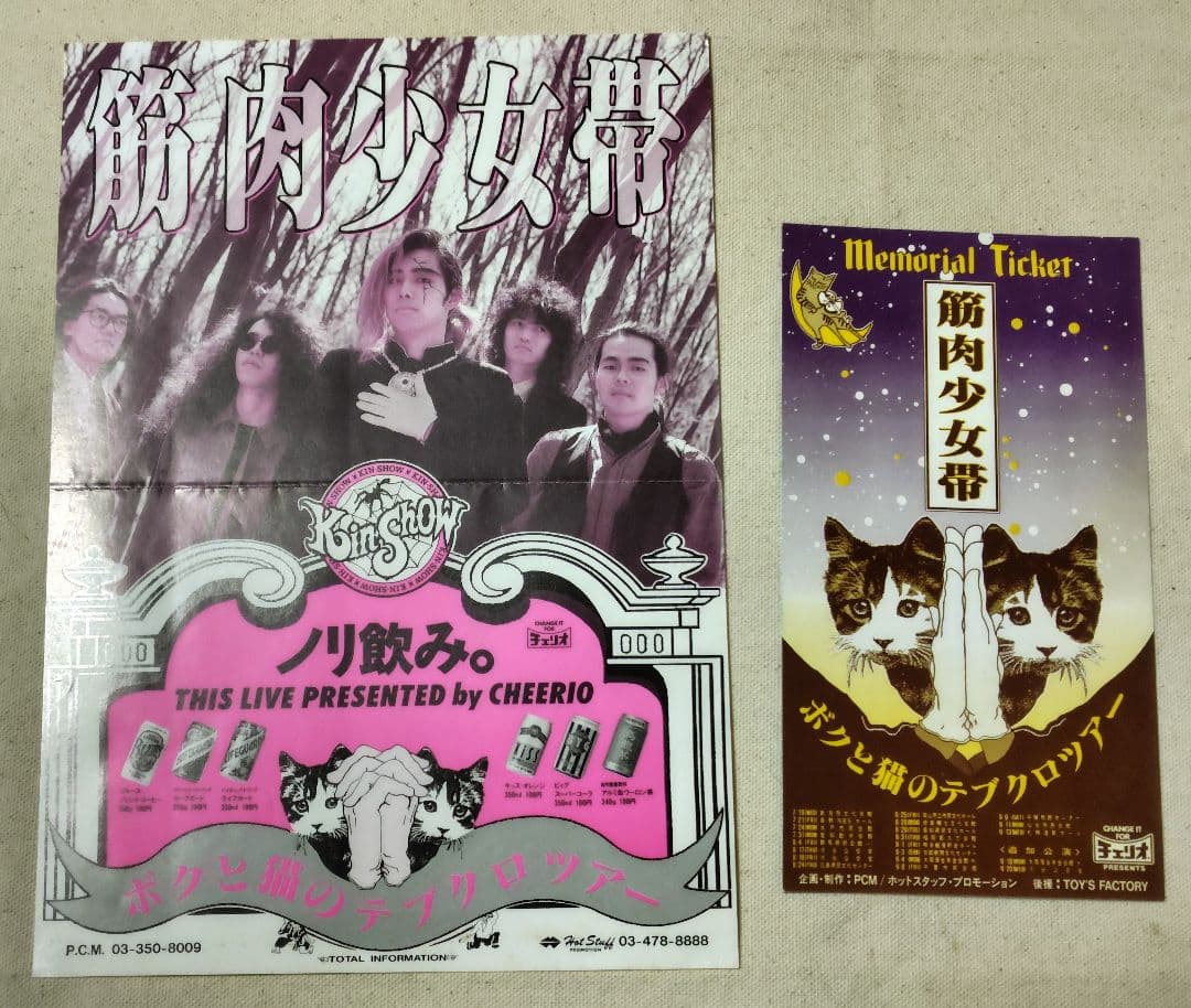 筋肉少女帯 ツアーパンフ5冊＋雑誌2冊＋チラシ