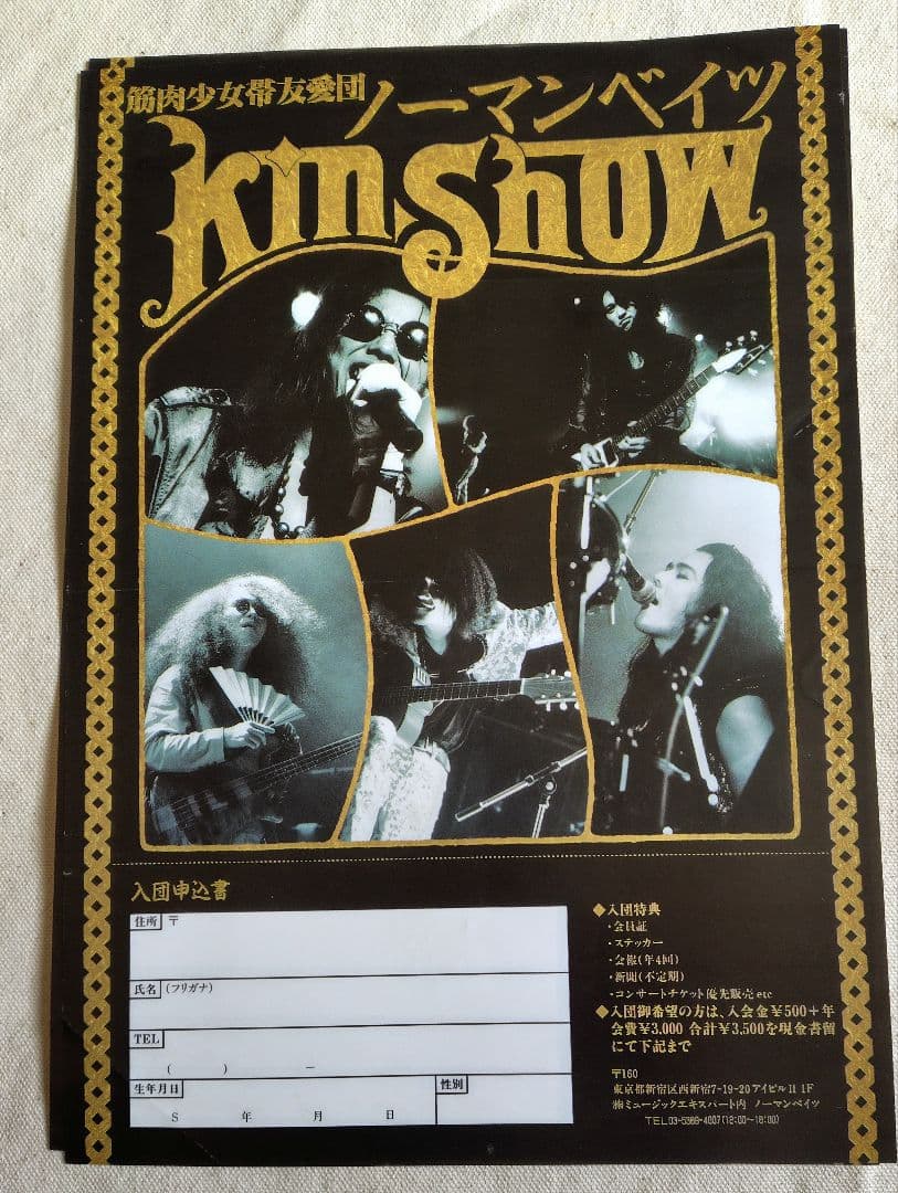 筋肉少女帯 ツアーパンフ5冊＋雑誌2冊＋チラシ