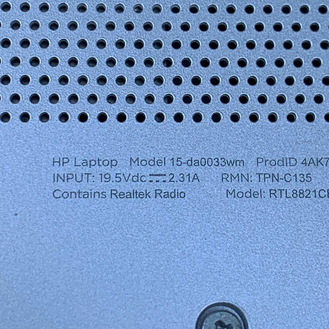 訳有 HP Pavilion i3-8130U 8G 500GB HDD OS無