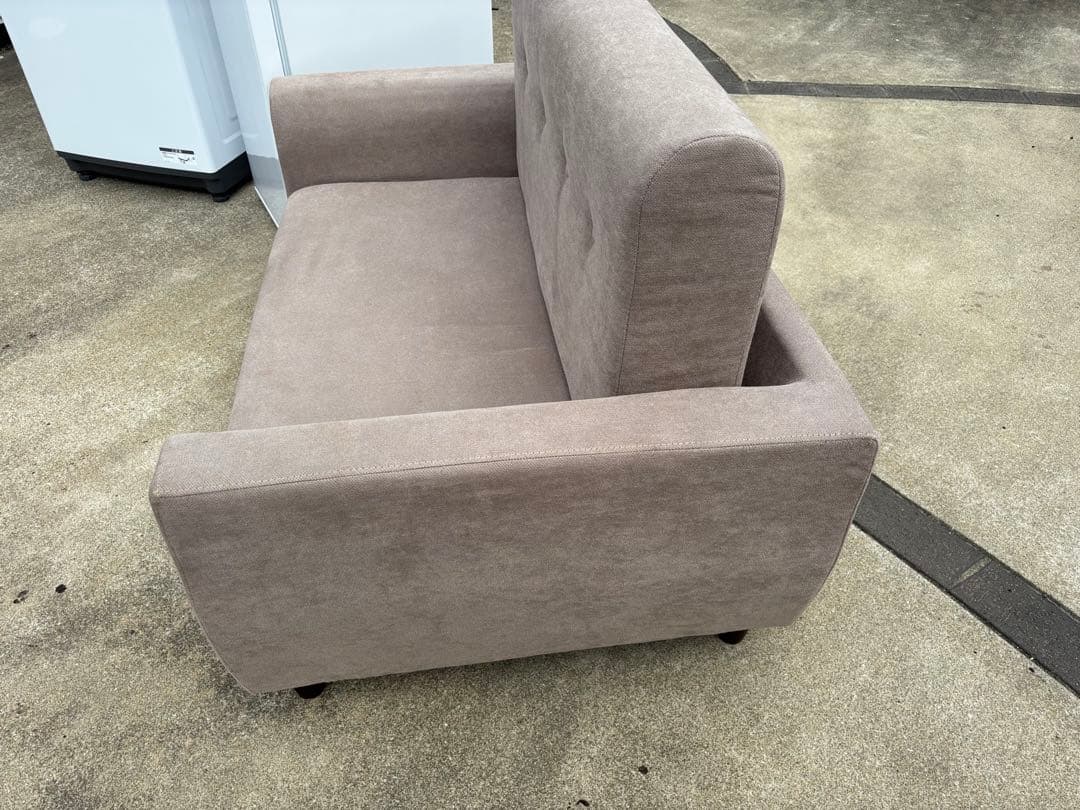 送料無料⭐︎OSJ 2人掛けソファー グレー 折り畳み可能