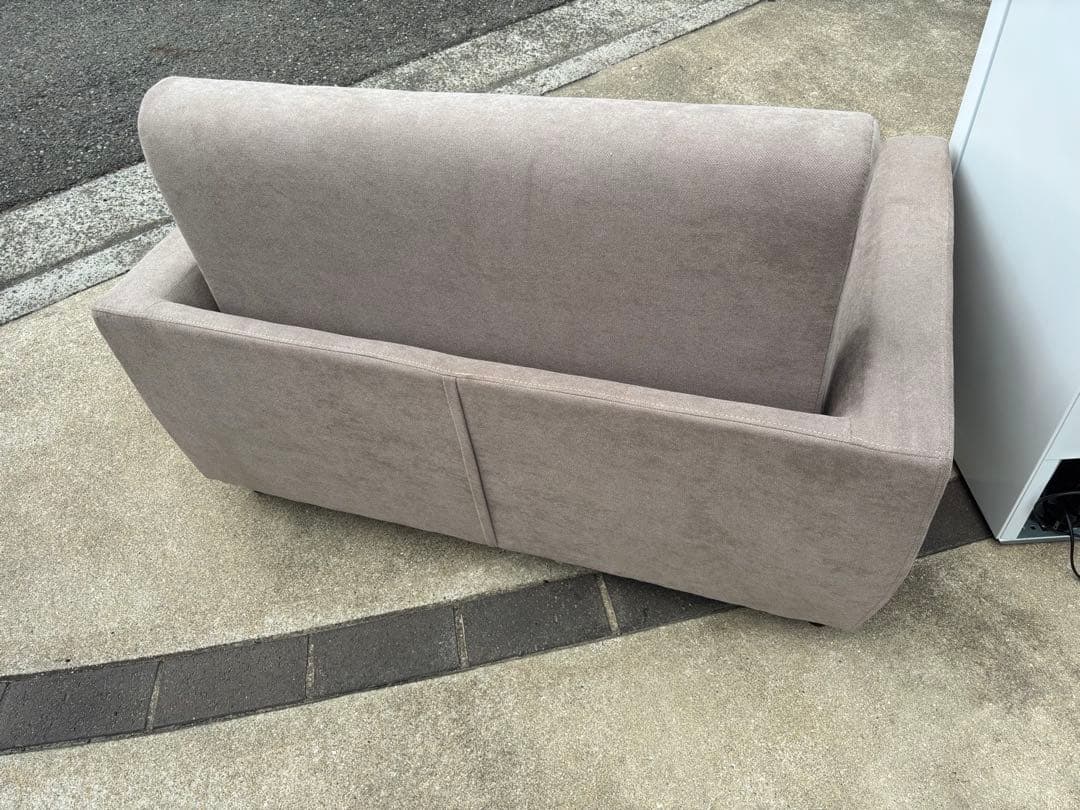 送料無料⭐︎OSJ 2人掛けソファー グレー 折り畳み可能