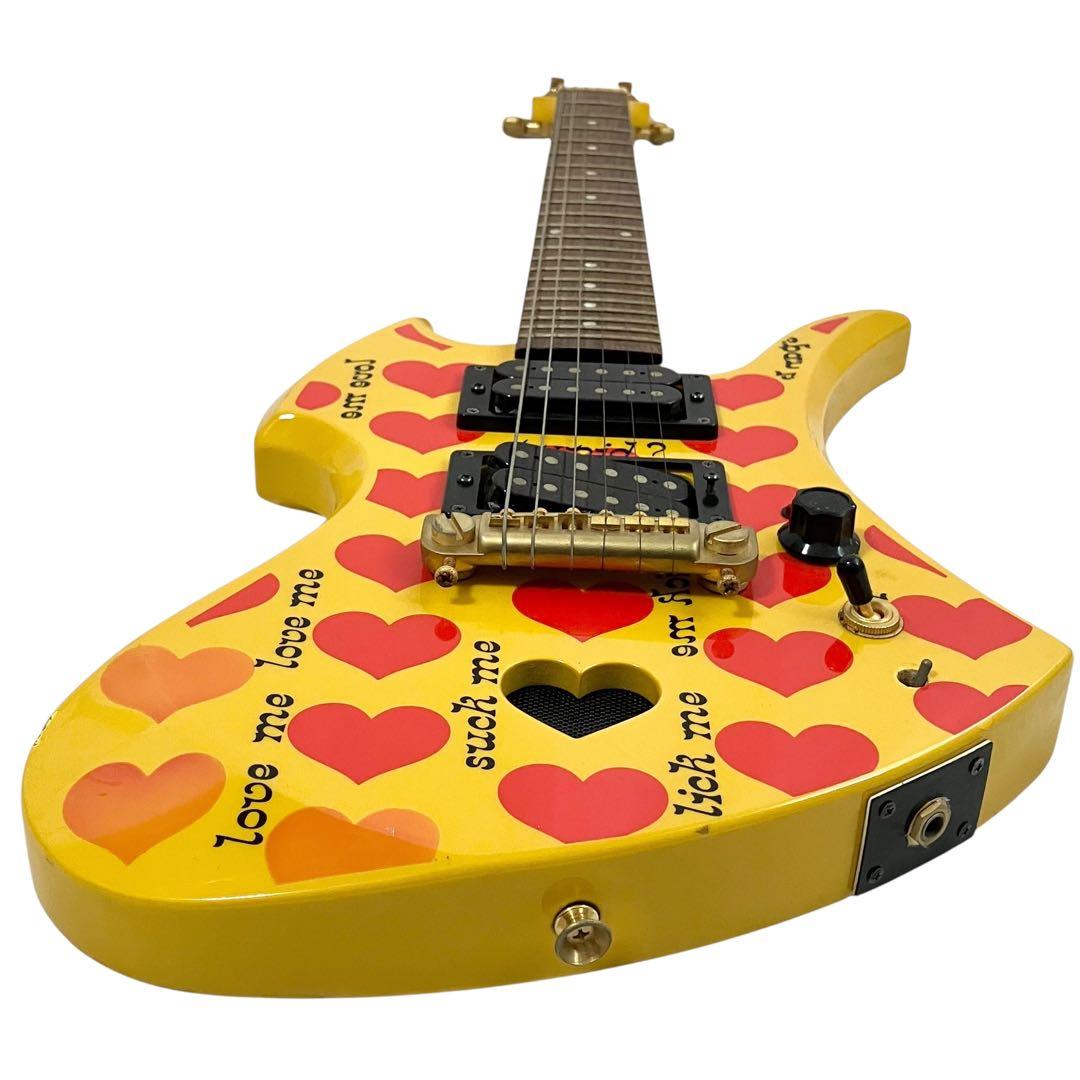 バーニー エレキギター YH-JR hideモデル イエローハート