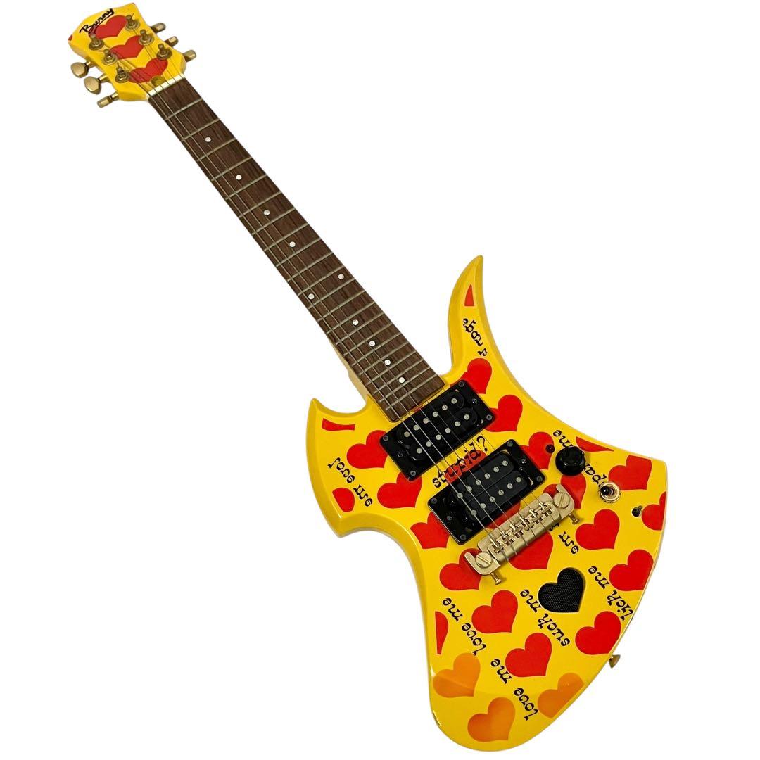 バーニー エレキギター YH-JR hideモデル イエローハート