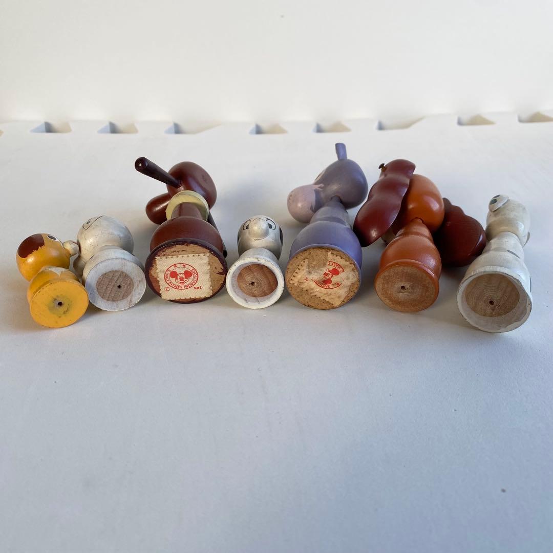 Disney まんがこけし 木製 1970年代 レトロ 15体セット　希少