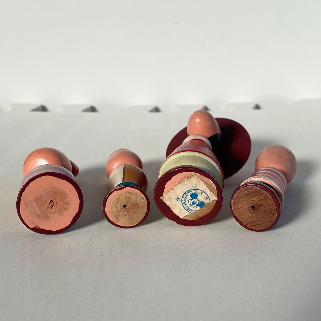 Disney まんがこけし 木製 1970年代 レトロ 15体セット　希少