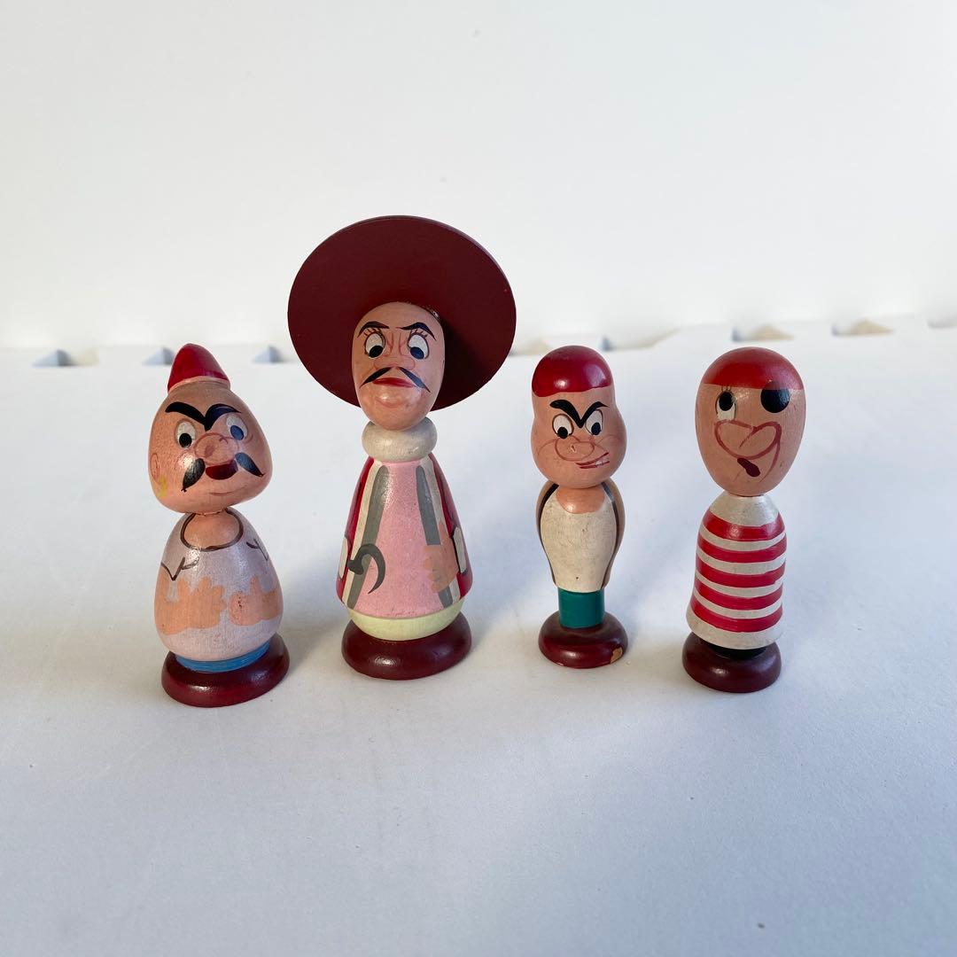 Disney まんがこけし 木製 1970年代 レトロ 15体セット　希少