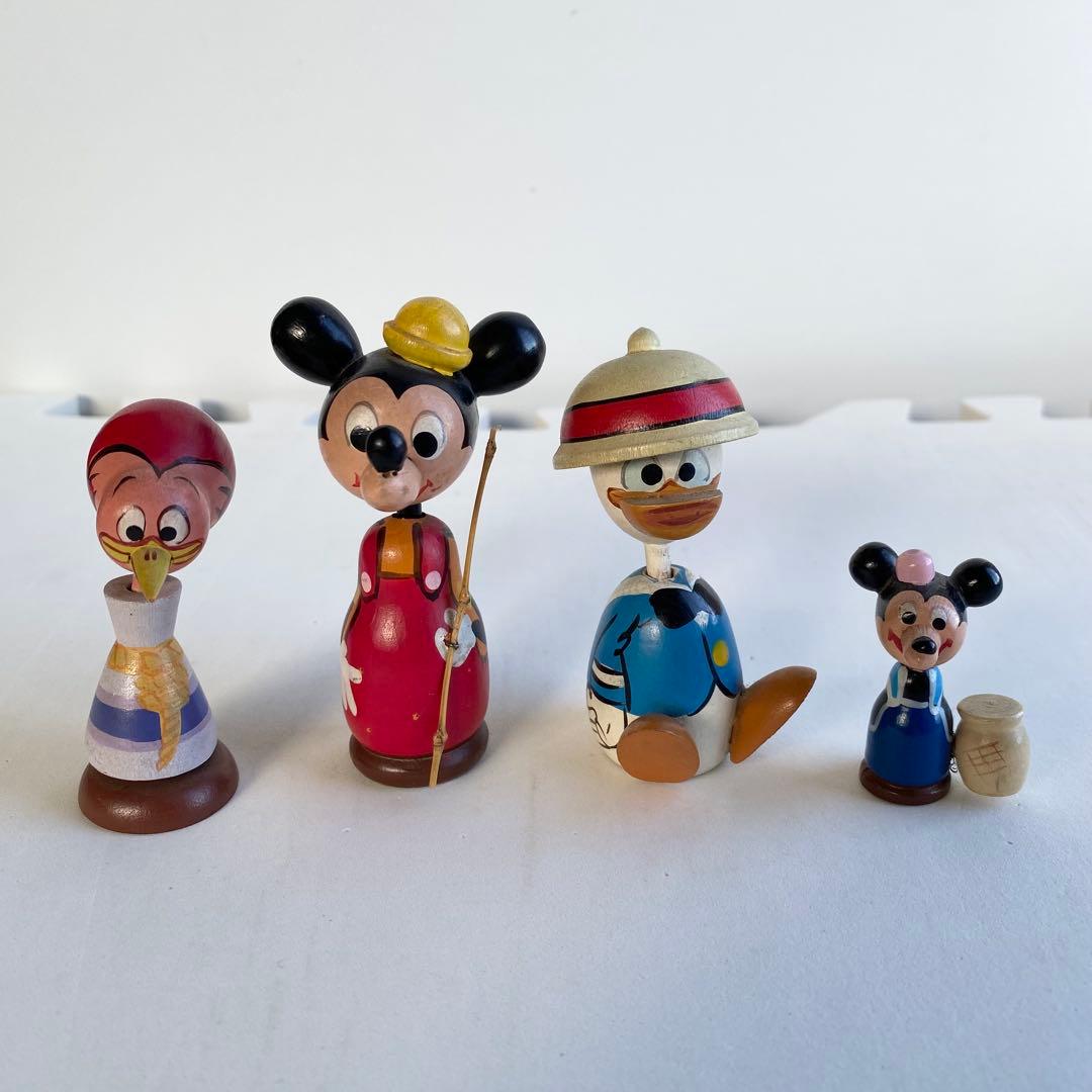 Disney まんがこけし 木製 1970年代 レトロ 15体セット　希少