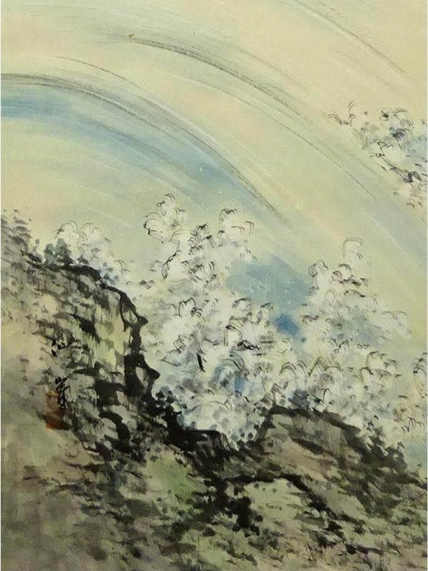 掛軸 仙崖『鯉図』紙本 肉筆 共箱付 掛け軸 a052618