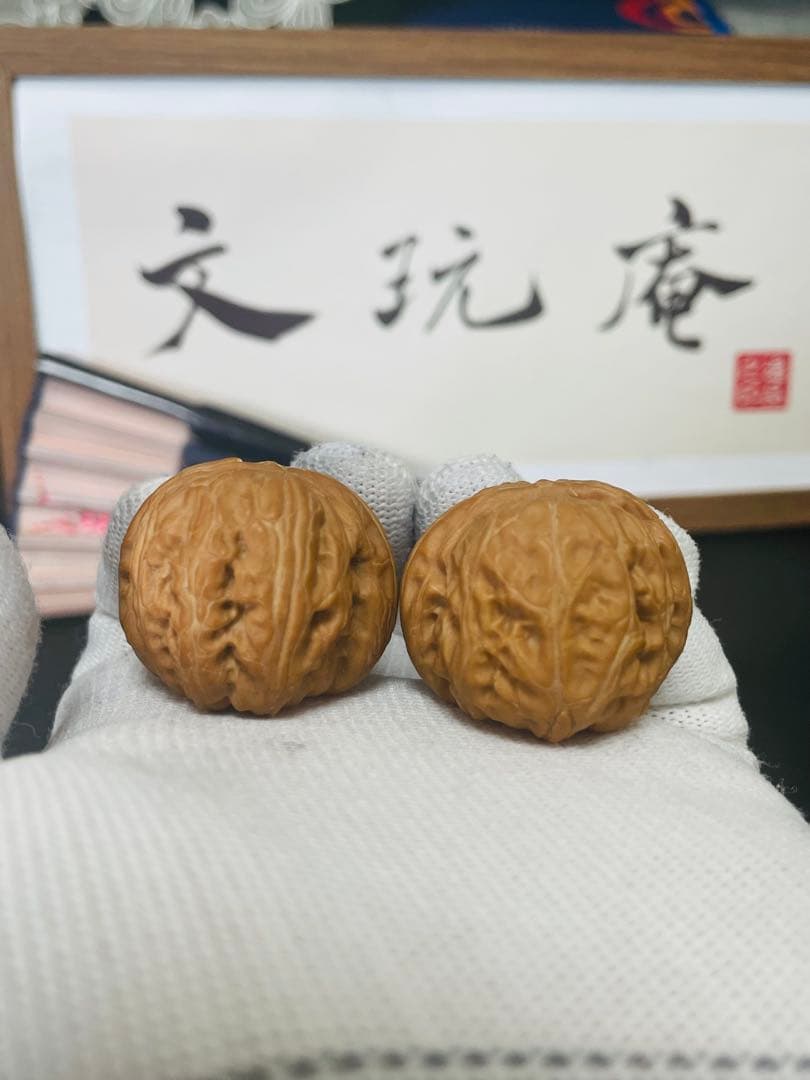 ❤️新入荷❤️No.672❤️文玩くるみ（文玩核桃） 精配元宝