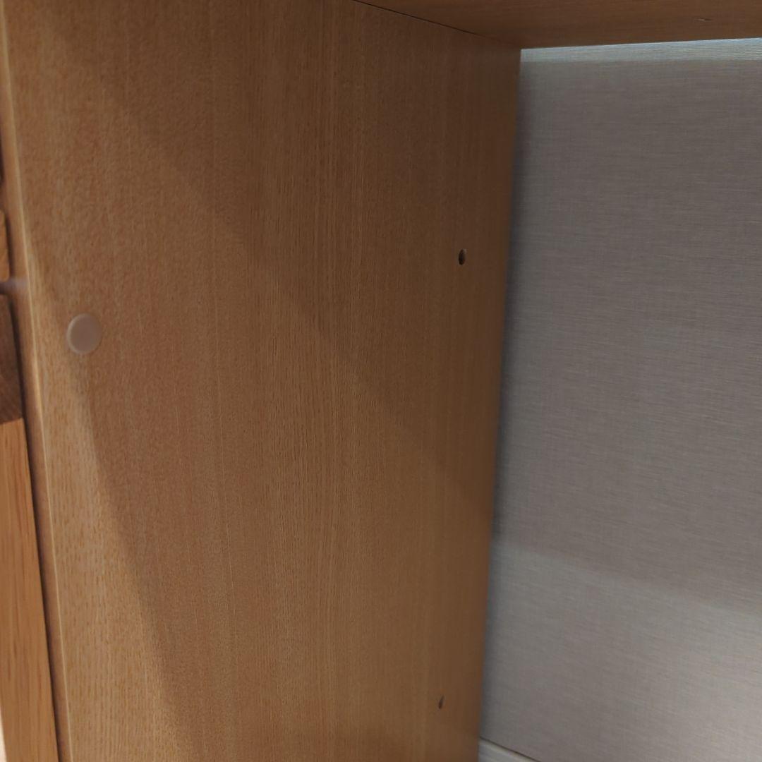 木製収納デスク　リビング学習　2人用　学習机