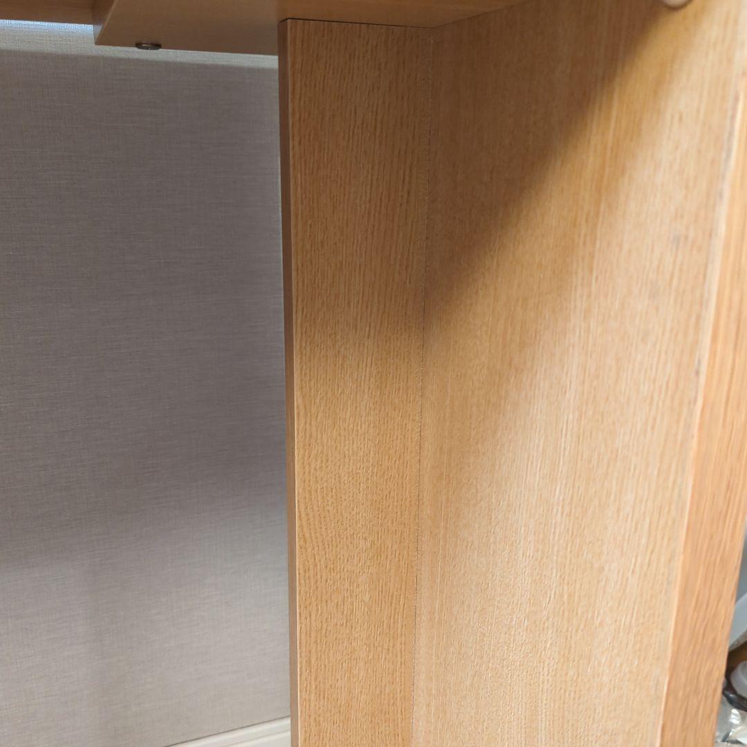 木製収納デスク　リビング学習　2人用　学習机