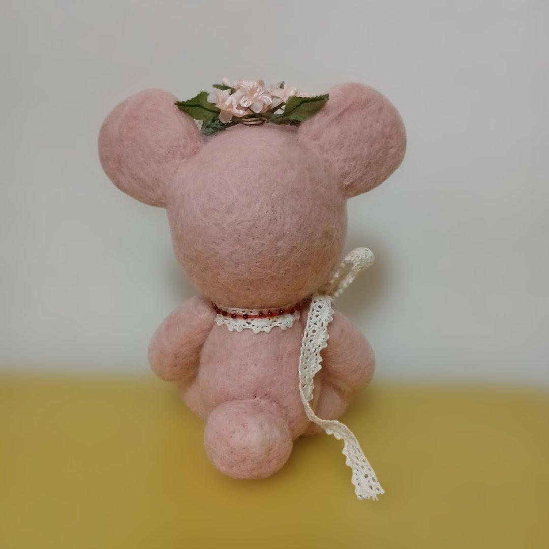 作家様　羊毛フェルト　クマ　ぬいぐるみ
