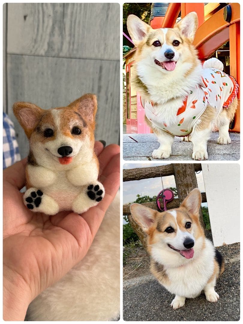 うちの子　まんまるあにまるず　羊毛フェルト　マスコット　ペット　プレゼント