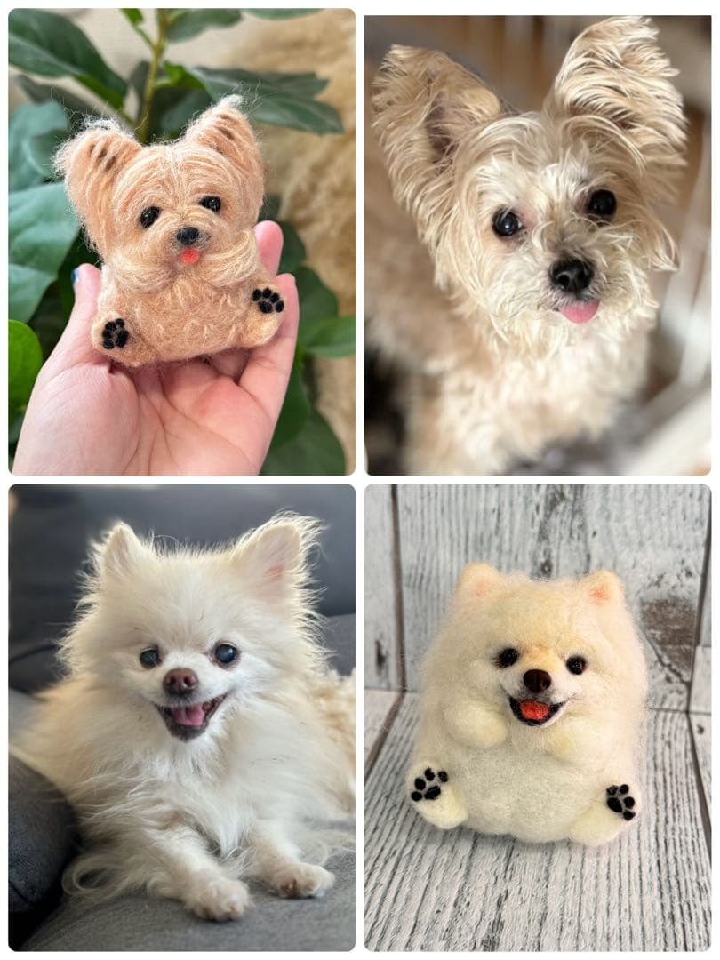 うちの子　まんまるあにまるず　羊毛フェルト　マスコット　ペット　プレゼント