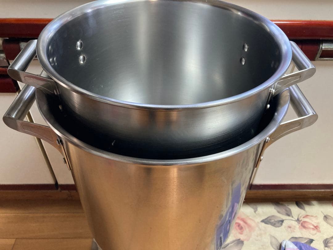 プロ仕様ステンレス製 業務用寸胴鍋 2個セット