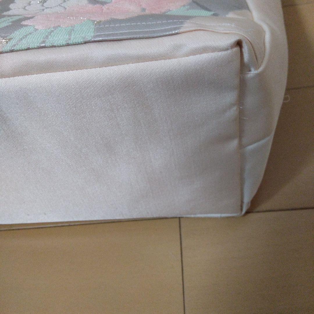 (パンドラ)帯リメイク両面ファスナーポケット付き大きめバッグ2点