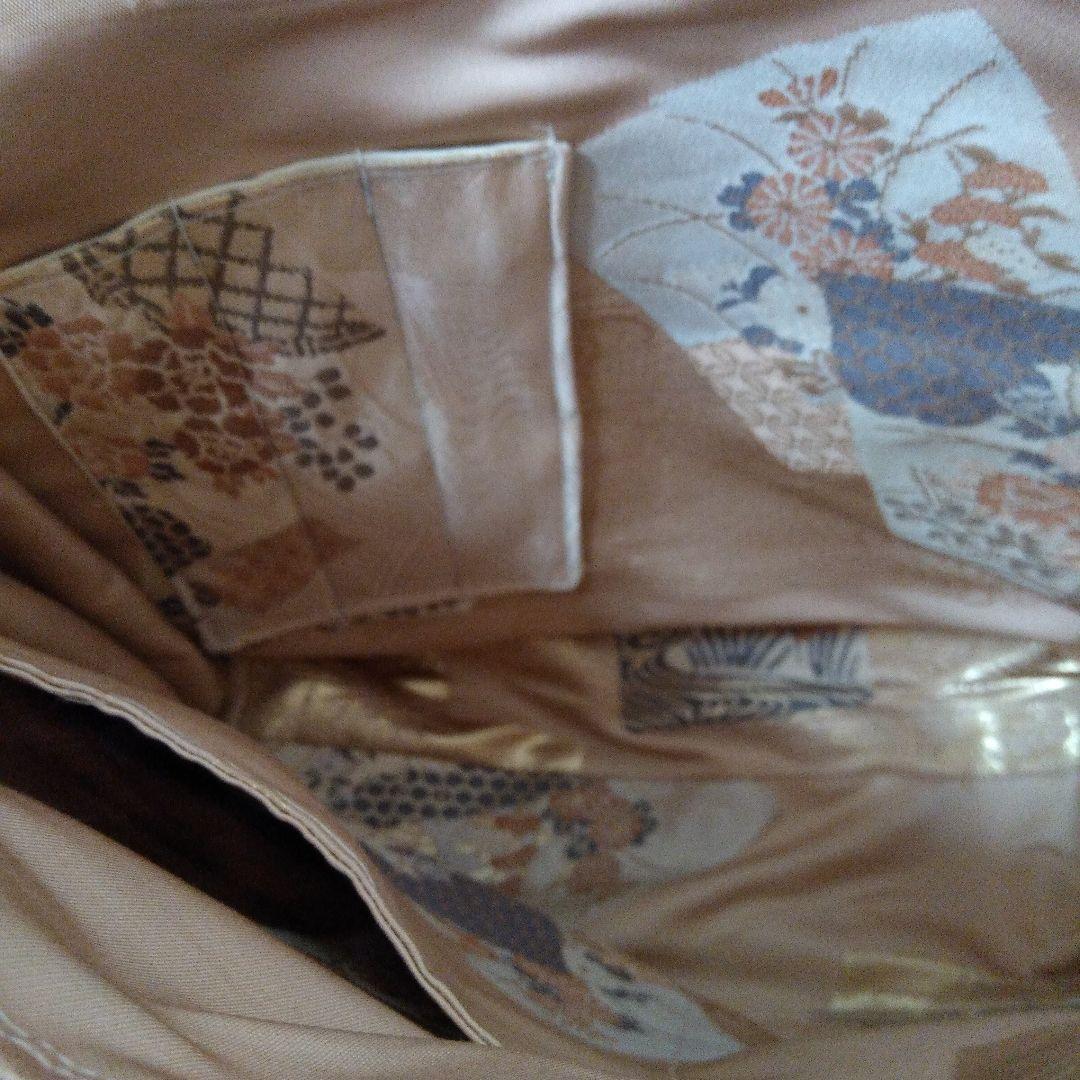 (パンドラ)帯リメイク両面ファスナーポケット付き大きめバッグ2点