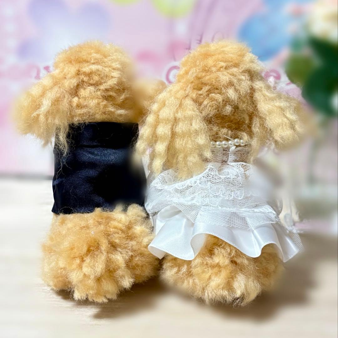 ウェディング ウェルカムドール トイプードル 羊毛フェルト ハンドメイド