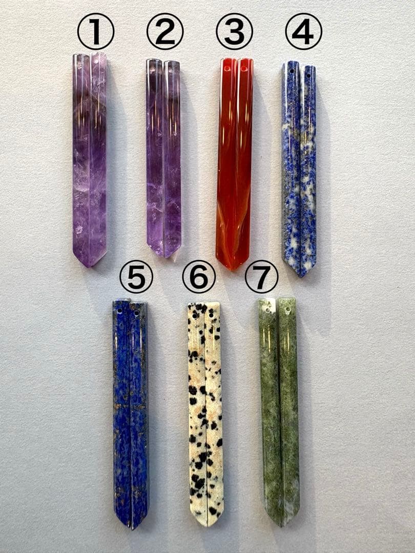 《＊＊COCO＊＊様》モスアゲートスリムロング＊ピアス