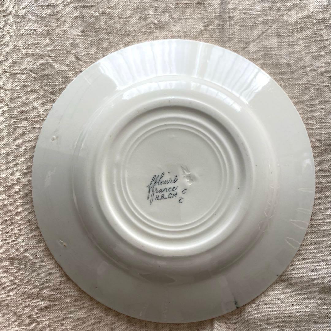 フランスアンティーククレイユモントロー HBCM 『freuri』プレートセット