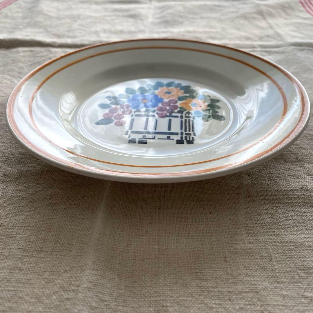 フランスアンティーククレイユモントロー HBCM 『freuri』プレートセット