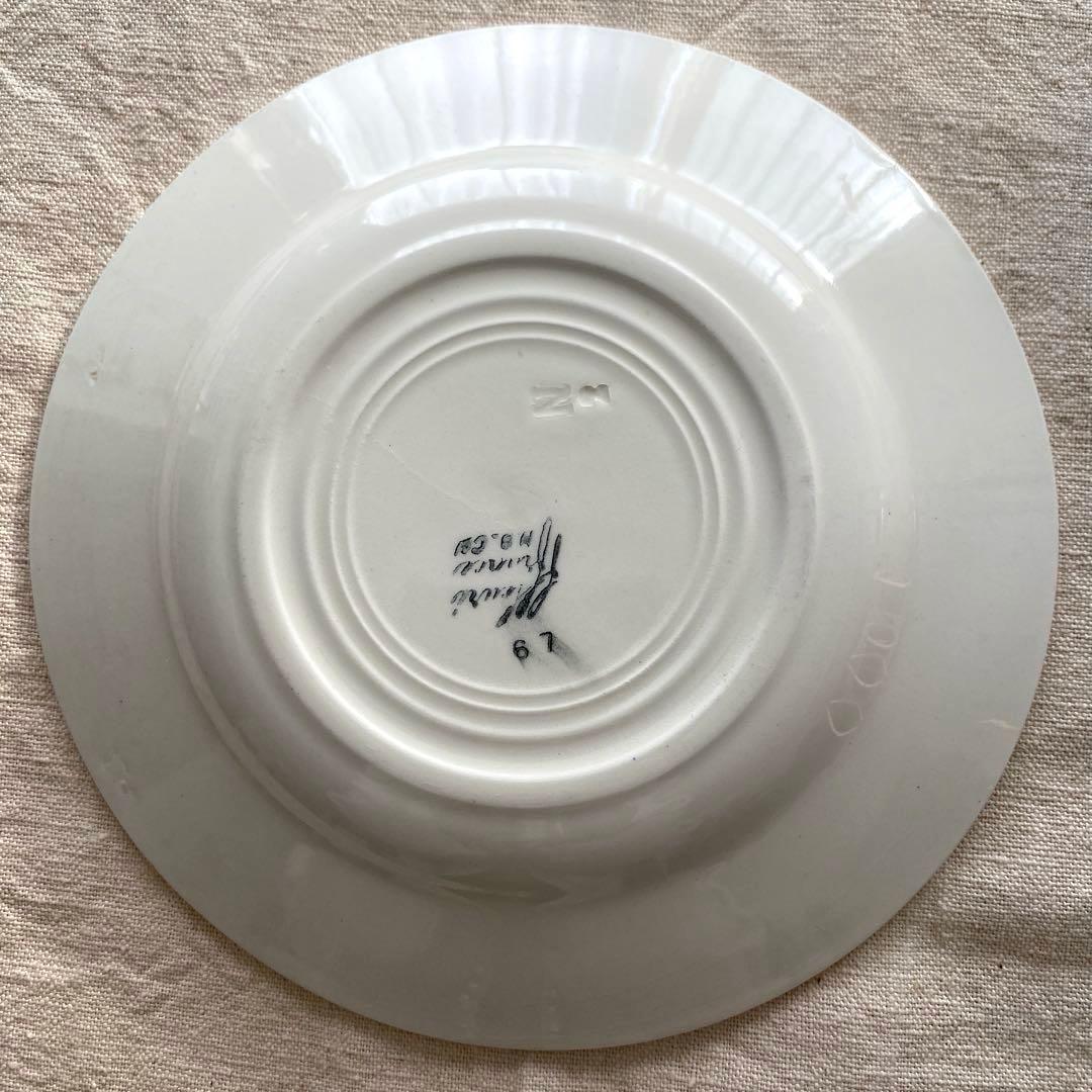 フランスアンティーククレイユモントロー HBCM 『freuri』プレートセット