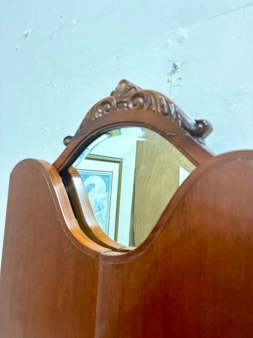 管451☆フランス製☆アンティーク☆ドレッサー☆３面鏡