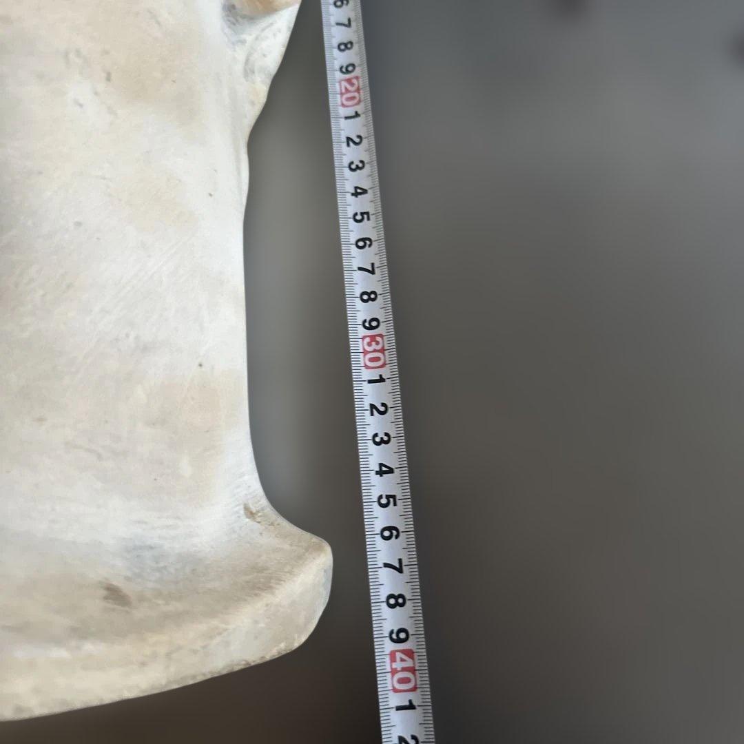 女性の頭部像 石膏製 約30cm