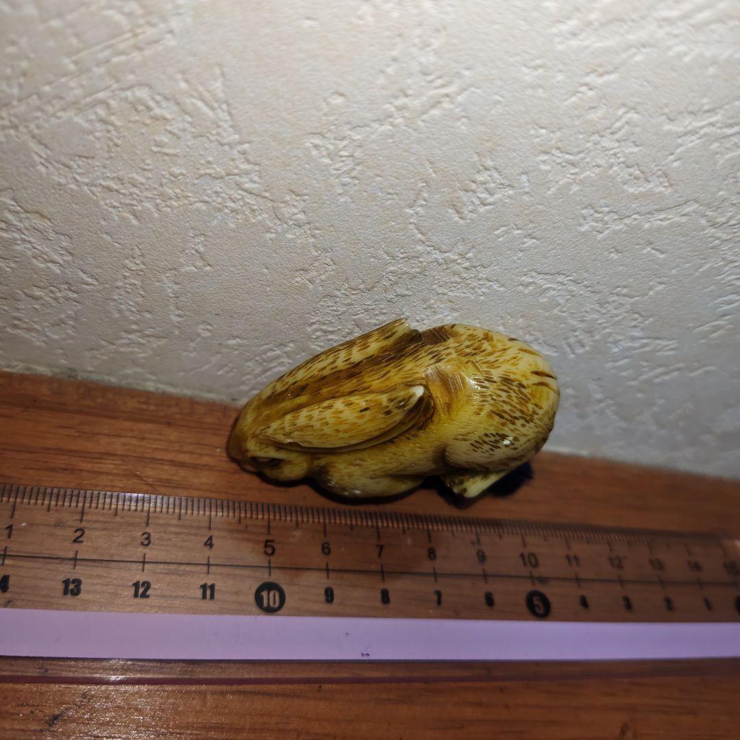 【うさぎ】根付？材質・年代等一切不明 意匠 雰囲気は良い☆ご活用頂ける方に☆